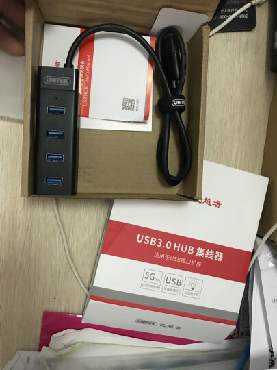 优越者(UNITEK)USB3.0分线器60CM 高速扩展一拖四多接口集线器 台式机笔记本4口HUB转换器黑色Y-3098HBK 晒单图