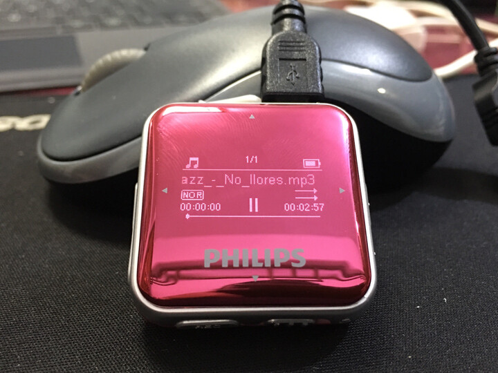 飞利浦(PHILIPS)SA2208 飞声音效8G 发烧无损迷你运动跑步MP3播放器 FM收音录音 金色 晒单图