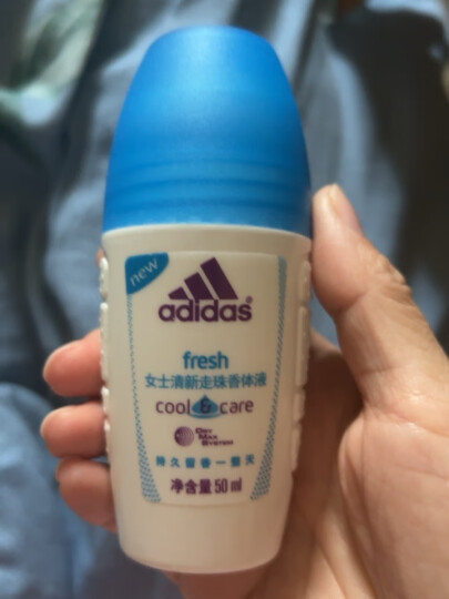 阿迪达斯 （adidas）女士走珠止汗露滚珠香体液 腋下手掌脚掌止汗净味 清新50ml 晒单图