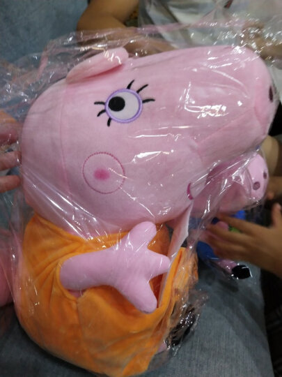 小猪佩奇（Peppa Pig）毛绒玩具抱枕公仔布娃娃七夕节礼物送男孩女孩女友 2只装礼盒（佩奇19cm+乔治19cm） 晒单图