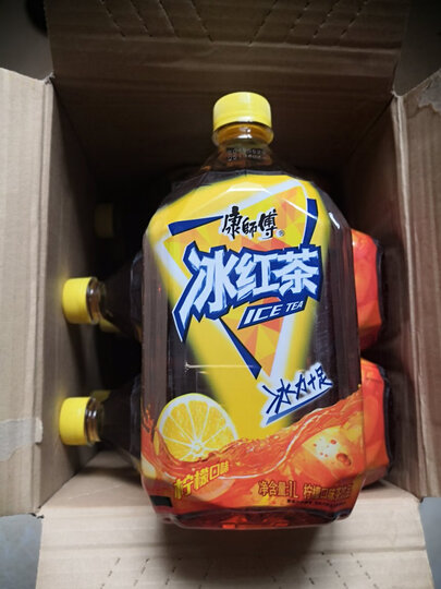 康师傅 冰红茶 柠檬红茶饮料 1L*12瓶 整箱装(新老包装随机发货) 晒单图
