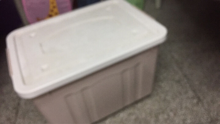 【2件8.8折】收纳总动员 特大号塑料收纳箱 装被子储物箱子放衣服整理箱衣服箱汽车收纳盒带轮子 蜜桃红 140L(72*53*46 cm) 晒单图