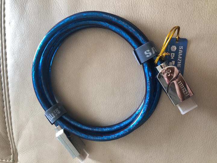 飞利浦(PHILIPS)HDMI2.0 便携 4K高清线 金属头高密度编织细线1.8米 匹配玩客云 SWV7120N/93 晒单图