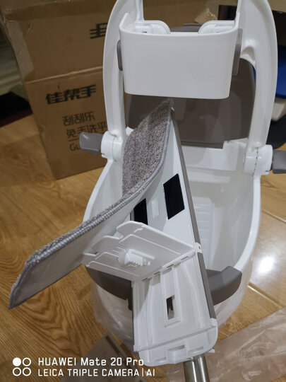 佳帮手 刮刮乐拖把免手洗平板拖把懒人拖地神器拖布桶家用托把擦木地板瓷砖旋转墩布 【升级旋转平板拖把】共2块布 晒单图