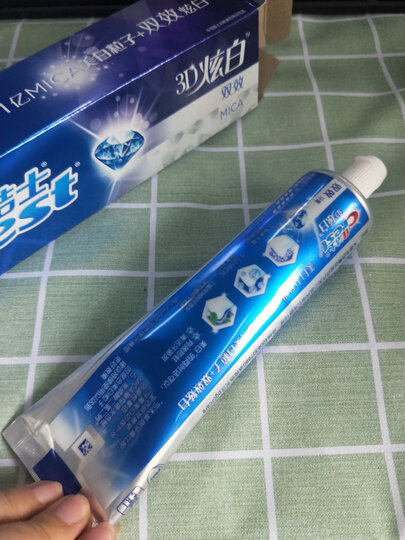佳洁士(Crest)3D炫白双效牙膏180克(新老包装,随机发货) 晒单图