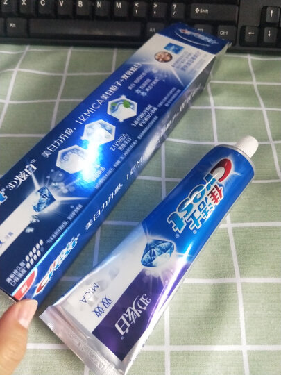佳洁士(Crest)3D炫白双效牙膏180克(新老包装,随机发货) 晒单图