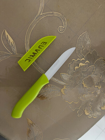 拜格（BAYCO）水果刀3寸带刀套陶瓷削皮刀绿色BD8005 晒单图