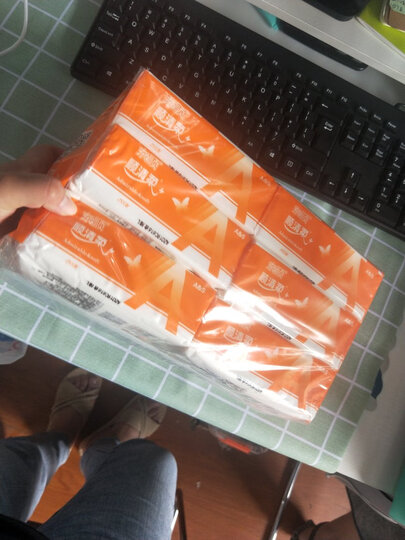 顺清柔 抽纸 3层120抽面巾纸*24包(小规格)整箱销售 晒单图