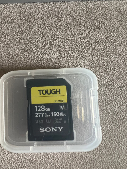 索尼（SONY）原装内存卡sd卡v60高速存储卡单反微单相机摄像机内存卡Tough三防卡适用A7R2 A7M3 A7M4 A7R5 A7S3 【三防卡64G】277MB/S+3.0高速读卡器 晒单图