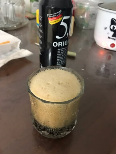 5.0德国进口小麦白啤酒原浆型口感自然浑浊型500ml*12听罐装整箱 晒单图