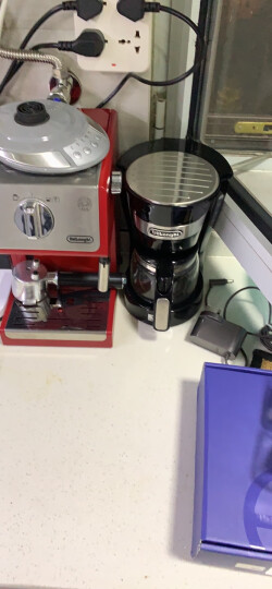 德龙（Delonghi）咖啡机 美式滴漏式咖啡壶 家用迷你半自动咖啡机 ICM14011（黑色） 晒单图