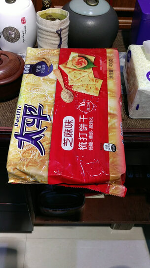 太平 梳打饼干 芝麻味 苏打饼干 早餐囤货咸味饼干零食400g(新老包装随机发货) 晒单图