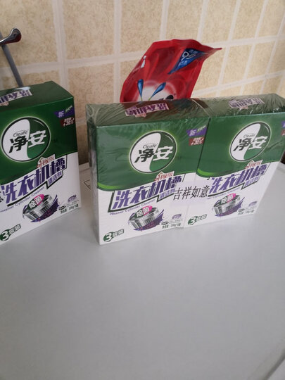 净安(Cleafe)洗衣机槽清洗剂薰衣草香(3+3包)300gx2盒滚筒波轮洗衣机清洁剂 晒单图