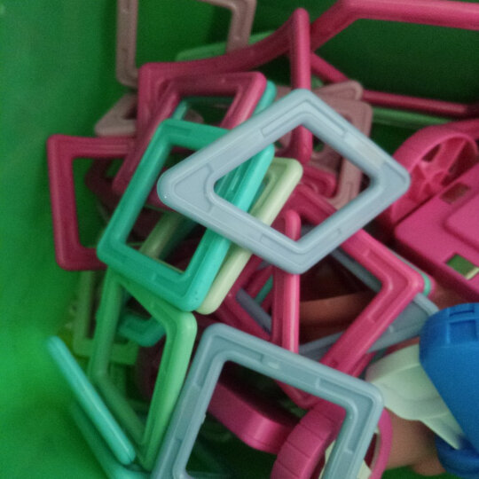 铭塔88件套磁力片积木 儿童玩具男女孩磁性棒百变提拉建构片吸铁石 哒哒搭收纳盒装 晒单图