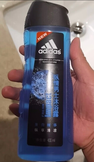 阿迪达斯(Adidas)男士清风香波沐浴露400ml 持久留香控油香波沐浴露 晒单图