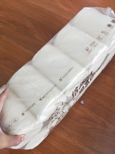 泉林本色 卷纸 不漂白环保健康本色不堵塞空芯卫生纸255节*30卷(整箱销售) 晒单图