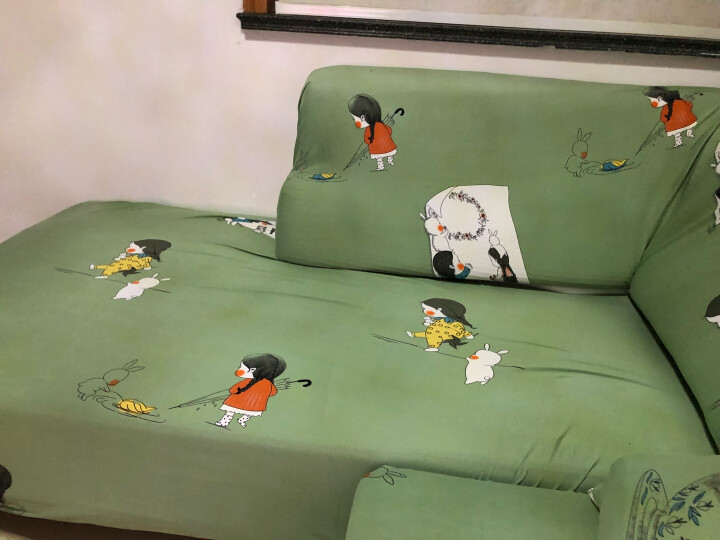 帕布（pabu）沙发垫套四季通用全包沙发套罩田园布艺组合沙发巾欧式布艺沙发布 麻灰 三人（长度区间190-230cm） 晒单图