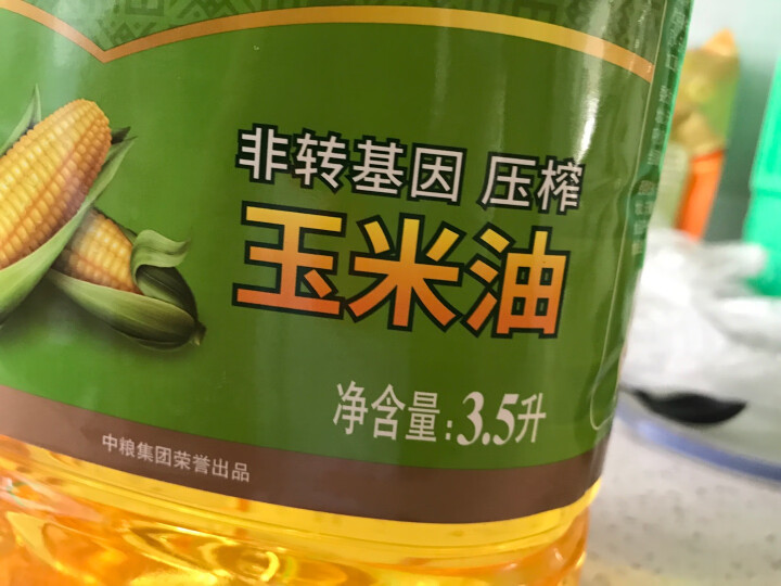 福临门 食用油 非转基因压榨玉米油3.5L 中粮出品 晒单图