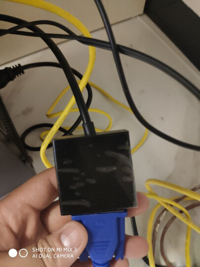 毕亚兹 HDMI转VGA线转换器 高清视频转接头适配器 小米笔记本电脑盒子电视显示器投影仪线 ZH62-黑 晒单图