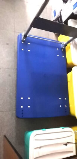 新越昌晖平板车小推车手推车拉货车搬运车小拖车货73*47承重约400斤超静音蓝C7024S 晒单图