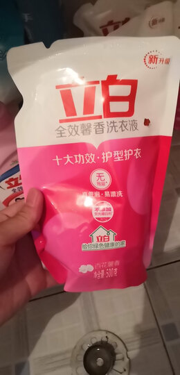 立白 洗护合一新专辑洗衣液套装(7斤洗衣液+1kg空瓶)新旧包装随机发货 晒单图