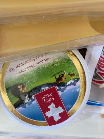 瑞慕（SWISSMOOH） 瑞士进口大孔原制奶酪块芝士100%干酪含量乳酪埃曼塔奶酪200g*2 晒单图