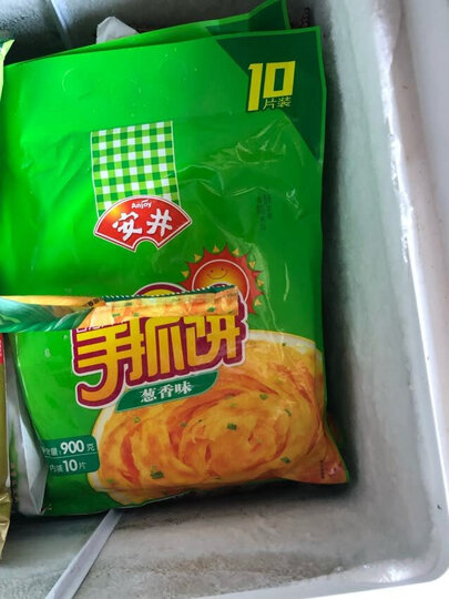 安井 台湾风味手抓饼 葱香味 900g*2 (20片装) 早餐 培根 葱油饼 早茶点心 晒单图