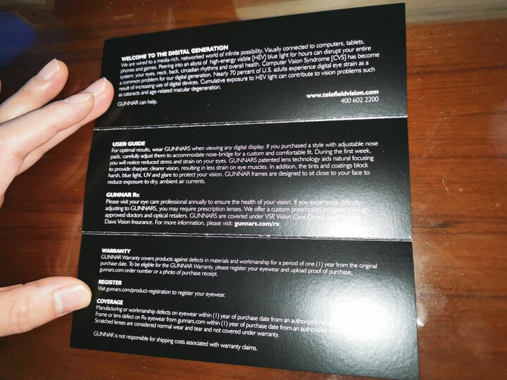 GUNNAR Enigma 玛瑙黑色镜框 琥珀色镜片 电竞防蓝光眼镜 晒单图