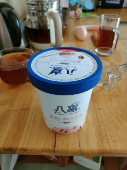 八喜冰淇淋 巧克力口味550g*1桶 家庭装 冰淇淋桶装 晒单图