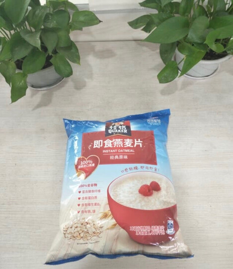 桂格早餐谷物 膳食纤维 即食燕麦片超值装1478g (新老包装随机发货) 晒单图