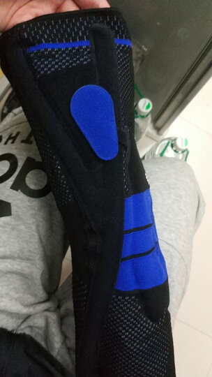 保而防(BAUERFEIND) 护膝篮球排球P3髌骨加强德国进口运动护具 黑色防滑款 左腿4码 晒单图