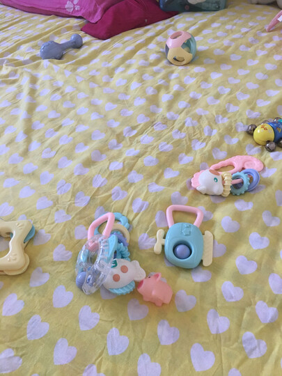 贝恩施 婴儿摇铃牙胶手摇铃宝宝新生婴儿玩具0-3-6-12个月幼儿0-1岁益智玩具B225 晒单图
