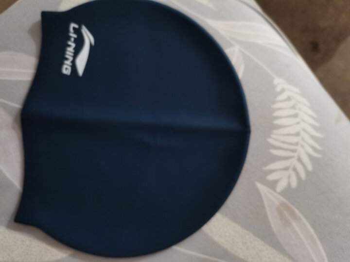 李宁 LI-NING 长发硅胶防水游泳帽 男女士泳帽LSJK808蓝色 晒单图