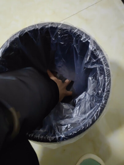 五月花 厨房卫生间垃圾桶压圈客厅办公室家用环保无盖大容量废纸篓11L 晒单图