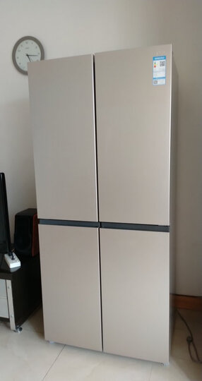 TCL 456升 冷藏自除霜无霜 十字双对开多门电冰箱 电脑控温 一体照明 魔幻空间 (流光金)BCD-456KZ50 晒单图