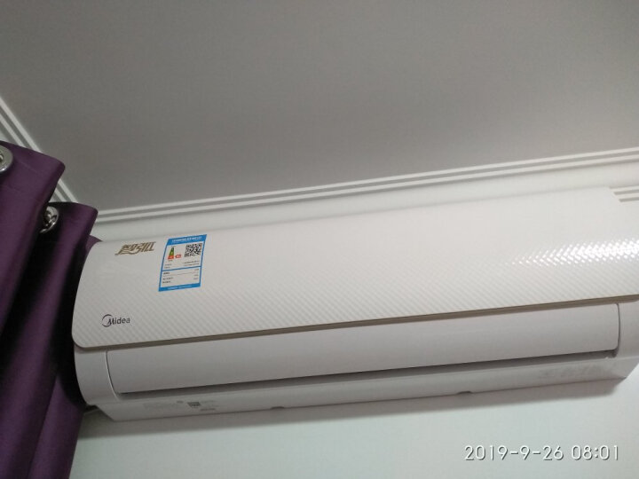 美的(Midea) 1匹 智弧 智能  光线感应 定速冷暖 壁挂式卧室空调挂机 KFR-26GW/WDAD3@ 晒单图