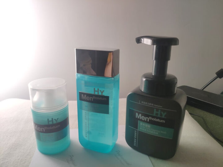 曼秀雷敦男士保湿活力护肤品套装(氨基酸洁面泡沫150ml+爽肤水男120ml+面霜50ml)化妆品礼盒专用洗面奶 晒单图