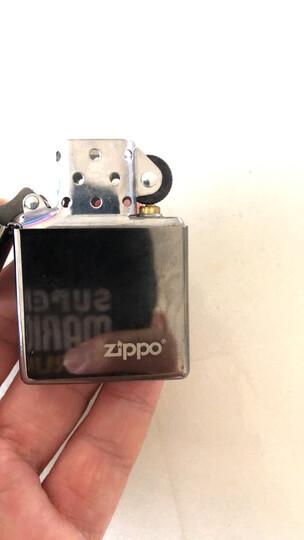 之宝(Zippo)打火机套装礼盒 黑冰150ZL(火机+小油133ml+火石6粒装)煤油防风火机 晒单图