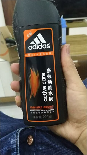 阿迪达斯(Adidas)男士 活力运动酷爽去屑洗发水 220ml 洗发露动能去屑因子减少头屑再生 晒单图