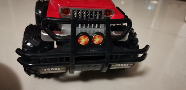 DZDIV 方向盘遥控车 越野车儿童玩具大型遥控汽车模型耐摔配电池可充电388-12红色 晒单图