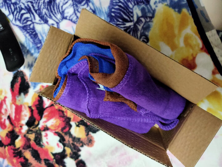 奥吉龙 洗车毛巾三条装 擦车布专用加厚吸水不掉毛多功能刷车巾蓝色紫色咖啡 晒单图