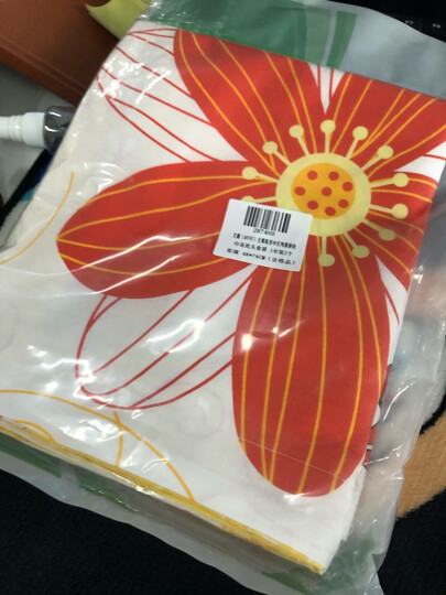 艾薇 床品家纺 全棉枕套纯棉枕头套一对(夏日暖阳48*74) 晒单图
