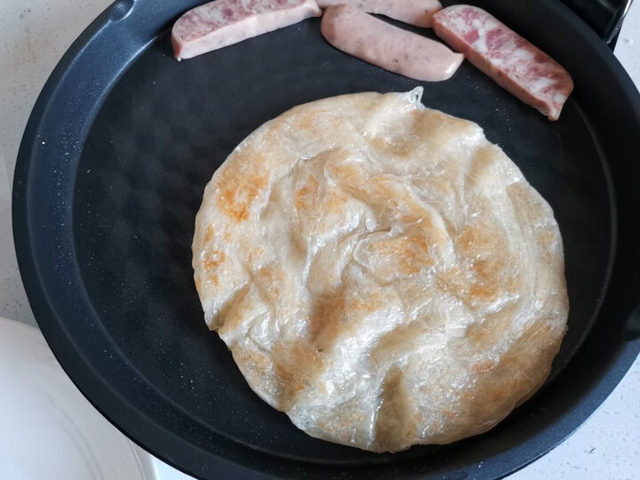 苏泊尔(SUPOR)电饼铛家用 双面加热 煎饼铛 煎烤机烙饼锅25mm加深烤盘JJ30A648 晒单图