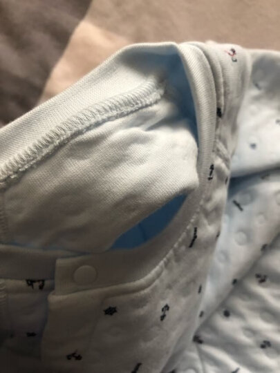 童泰婴儿衣服新生儿宝宝加厚保暖内衣套装秋冬装 蓝色丨A款 66码(3-6个月) 晒单图