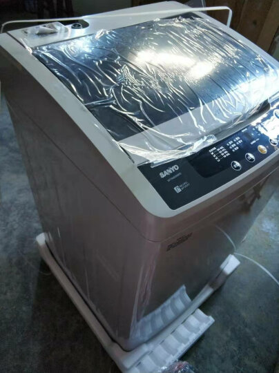 三洋（SANYO） 8公斤全自动波轮洗衣机 大容量洗涤 全模糊智能控制 24h预约（亮灰色） WT8455M0S 晒单图