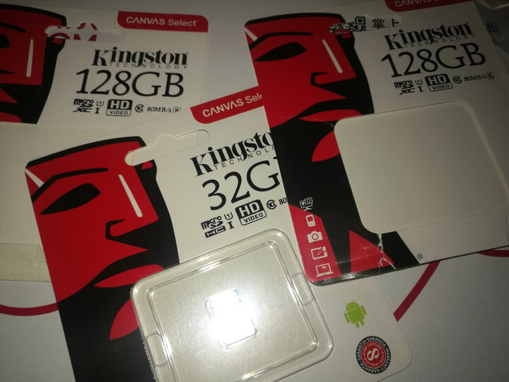金士顿(Kingston)32GB 90MB/s TF(Micro SD)UHS-I Class10 土豪金高速存储卡 晒单图