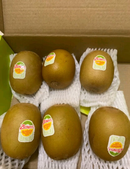 Zespri佳沛 新西兰阳光金奇异果 特大25-27个原箱装 单果重约124-145g 水果礼盒 生鲜水果 晒单图