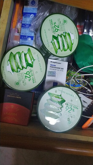 韩国进口 自然共和国 原自然乐园芦荟舒缓保湿凝胶250ml(管状)进口补水保湿舒缓面膜晒后修复 晒单图
