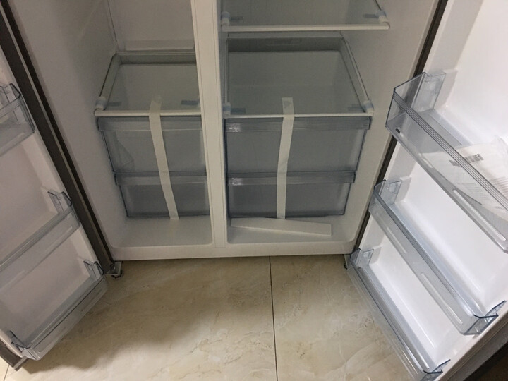 美的(Midea)525升 风冷无霜对开门双门冰箱变频电子控温智能冷藏冷冻节能省电 BCD-525WKPZM(E) 晒单图