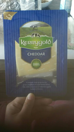 金凯利（KERRYGOLD）爱尔兰进口白切达干酪片 150g一盒 奶酪 芝士 起司 烘焙原料 晒单图